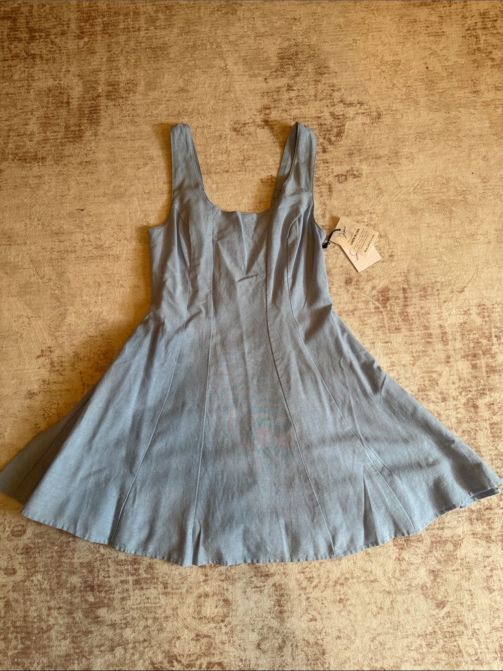 Japna Light Blue Mini Dress